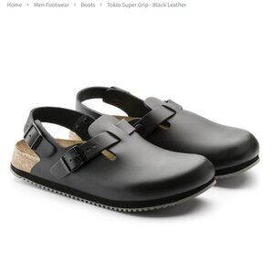 Birkenstock Unisex Tokyo Super Grip Black Clogs Size 40